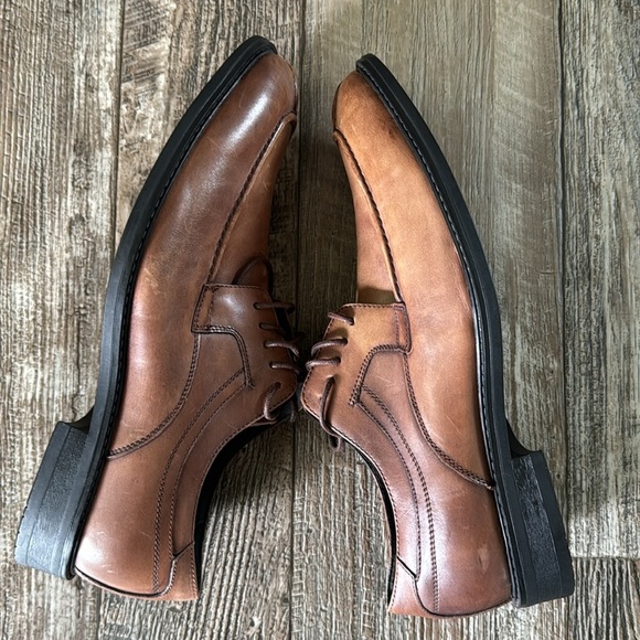 ?Joseph Abboud ?Shoes Merrick ?Dress Cognac Oxford Lace Up Brown Mens Size, 10D